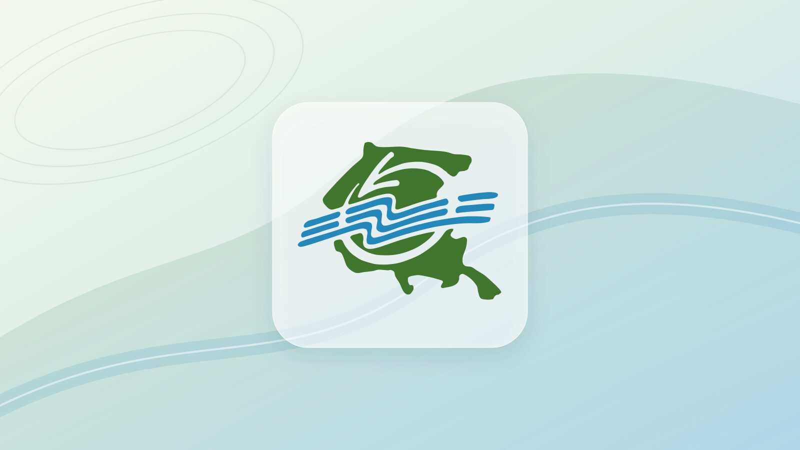 Logo dell’Associazione Consorzi di Bonifica del Friuli Venezia Giulia su fondo chiaro percorso da onde azzurre